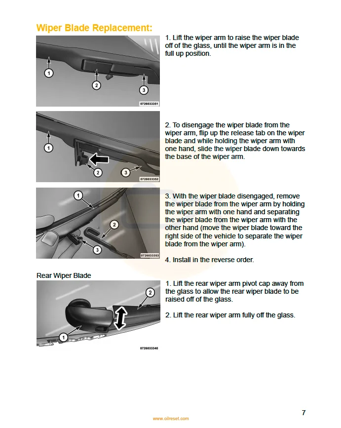 2015 Jeep Cherokee 2.4L Wiper Blade Replacement